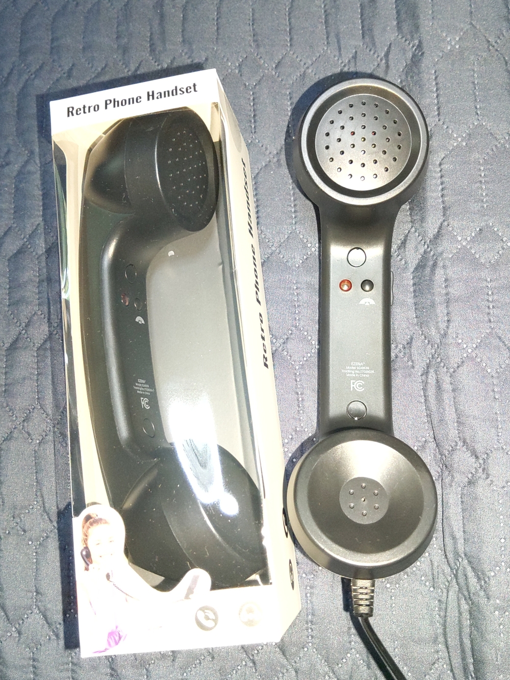 1 Cell Phone Retro Phone Handset - Black Wireless Cell Phone Handset